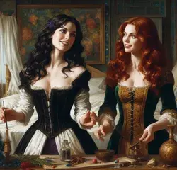 Yennefer of Vengerberg and Triss Merigold