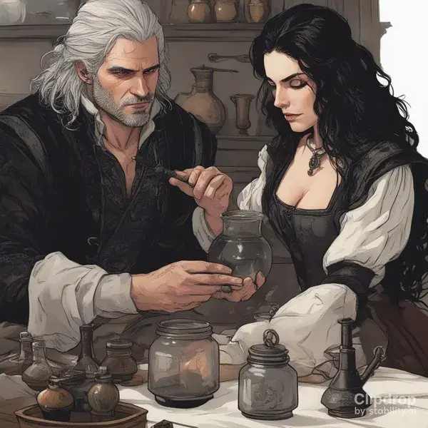 Geralt and Yennefer