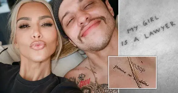 Pete Davidson ‘removes tattoos dedicated to Kim Kardashian and her children’ months after break-up