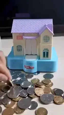 Stealing Puppy House Piggy Bank for Kids