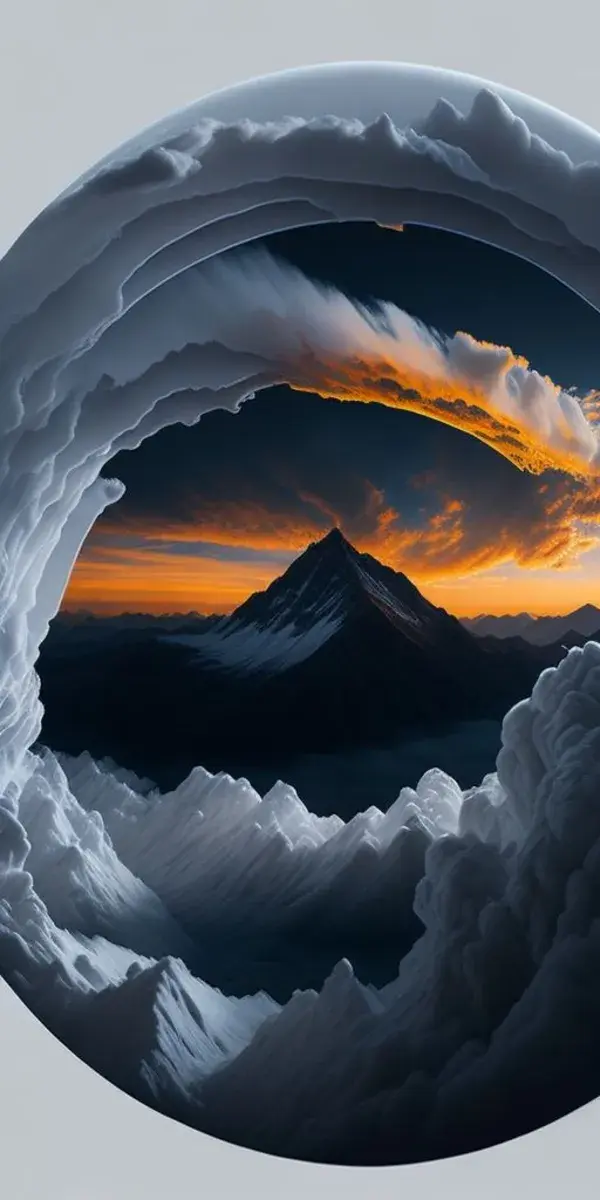 Mesmerizing Peaks: A Glimpse of Beautiful Mountains | AI ART