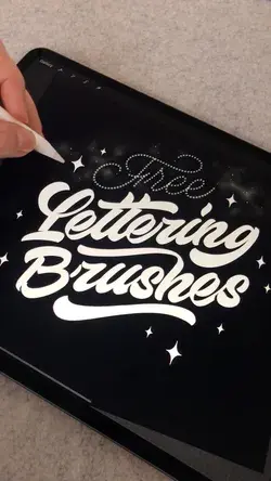 Download a Free Lettering Brush Set for Procreate!