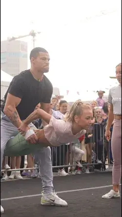 Cheerleaders pull off an impressive stunt called The Superman