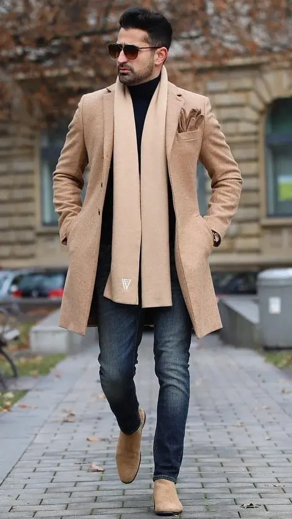 Latest Men's Winter Outerwear | Long Wool Trench Coat Designs Fall Ideas 2022