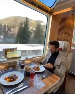 The Glacier Express in Switzerland is a one of a kind train ride with views like no other 🚂