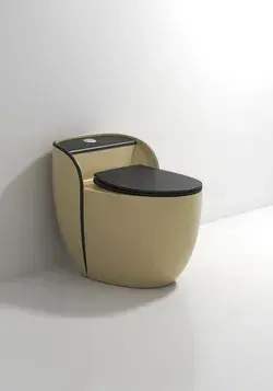 Luxury Bathroom Khaki Color Wash Down Or Siphon S-trap Toilets