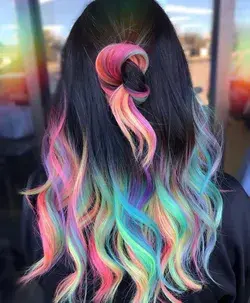 Rainbow hair