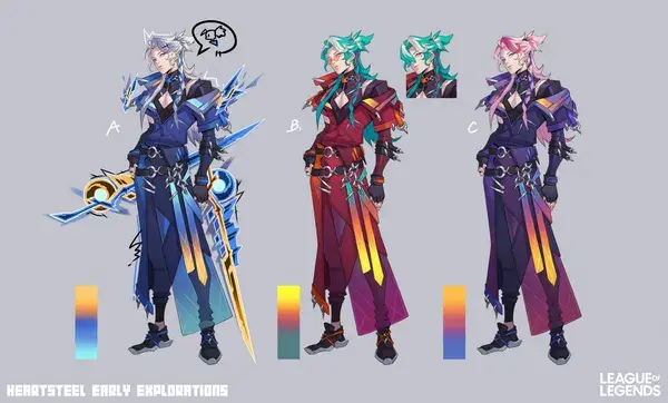 Heartsteel Leauge of Legends Yone Concept Art