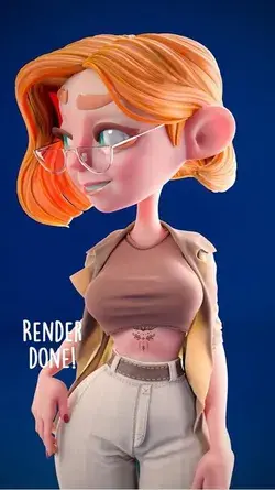 3D Female Character - Hailey