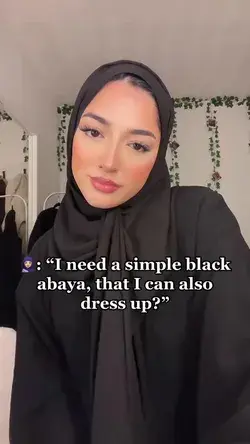 No caption even needed… The OG Sumayah abaya 🖤 comes with matching Hijab! #fyp #hijabi #abaya #mod