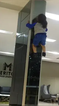 WATCH THIS KID CLIMB WALLS LIKE A PRO