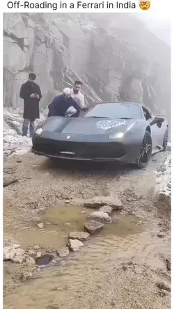 Offroading a Ferarri in India