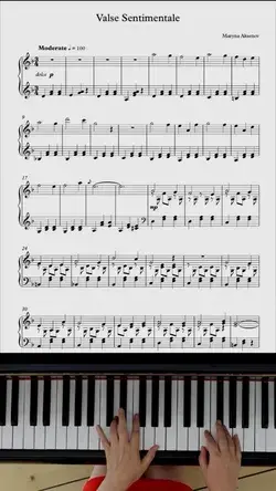 My composition for piano „Valse Sentimentale“ #klavier #pianomusic #piano