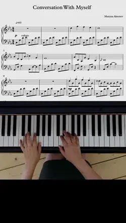 Piano Music Sheet „Conversation with myself“ Maryna Aksenov