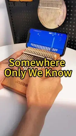 Somewhere Only We Know #kalimba #thumbpiano #Jooleer #Jooleermusic #kalimbacover