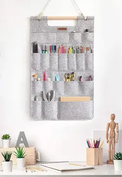 Lucky Sign Tools Hanging Organiser Stationery Wall Organiser, 68X42cm - Gray : Amazon.co.uk: Stationery &amp; Office Supplies