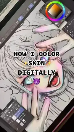 how to color skin - digital art