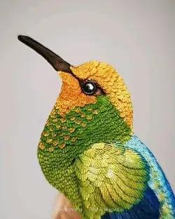 Hummingbird brooch/pin