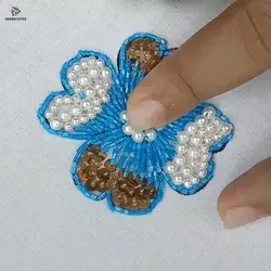 hand embroidery pearl work