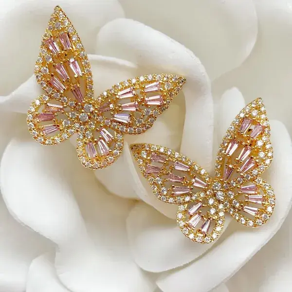 Champagne Butterfly Earrings