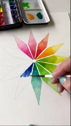 Simple Watercolor Gradient Exercise