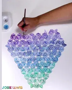 Intricate Watercolor Pattern