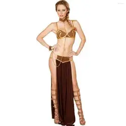 Bras Sets Women Sexy Erotic Outfits Cosplay European Arabian Fun Lingerie Set Long Bra Skirt Halloween Clothing Exotic S-3XL