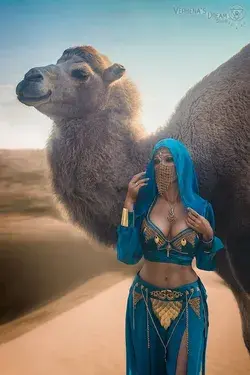 Jasmine with camel