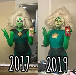 By: @sarahspaceman [Instagram] | Steven Universe cosplay | Peridot