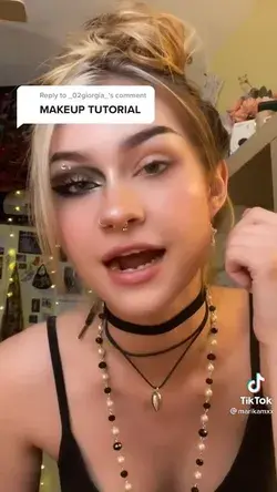 TikTok: @marikamxx (she/her) gothic eye makeup tutorial!!