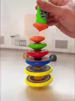 Funny stacking spinning top toy