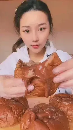 ASMR China Chocolate lava bread