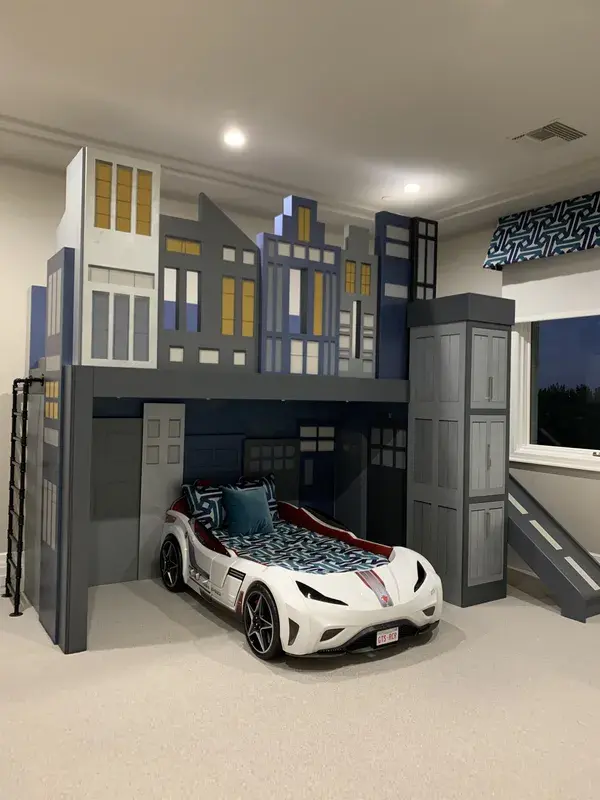 “City” custom kid’s bedroom/playroom 