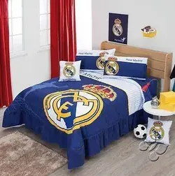 CLUB REAL MADRID SPAIN Football Soccer BEDSPREAD CUSHIONS SET New Boys Bedding |