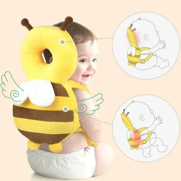 Baby Head Protection Pillow - Honeybee