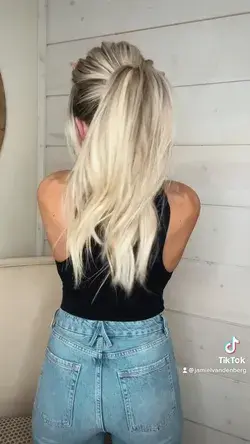 Hair volume hack for ponytails video tutorial