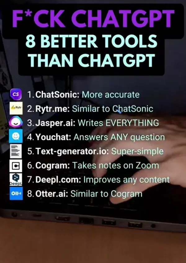 F*ck chat gpt 8 better tool than Chatgpt