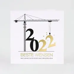 Zakelijke kerstkaart 2022 met kraan - zakelijke-kerstkaarten