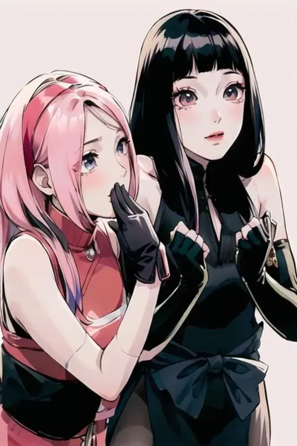 Hinata and sakura 💗💜