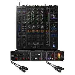 Pioneer DJ DJM-A9 4-channel DJ Mixer and Rupert Neve Designs Master Bus Transformer Bundle