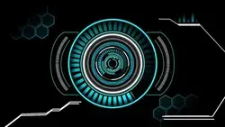 Futuristic HUD interface animation- Kritrimvault.com