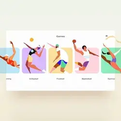 Athlete Website UI design