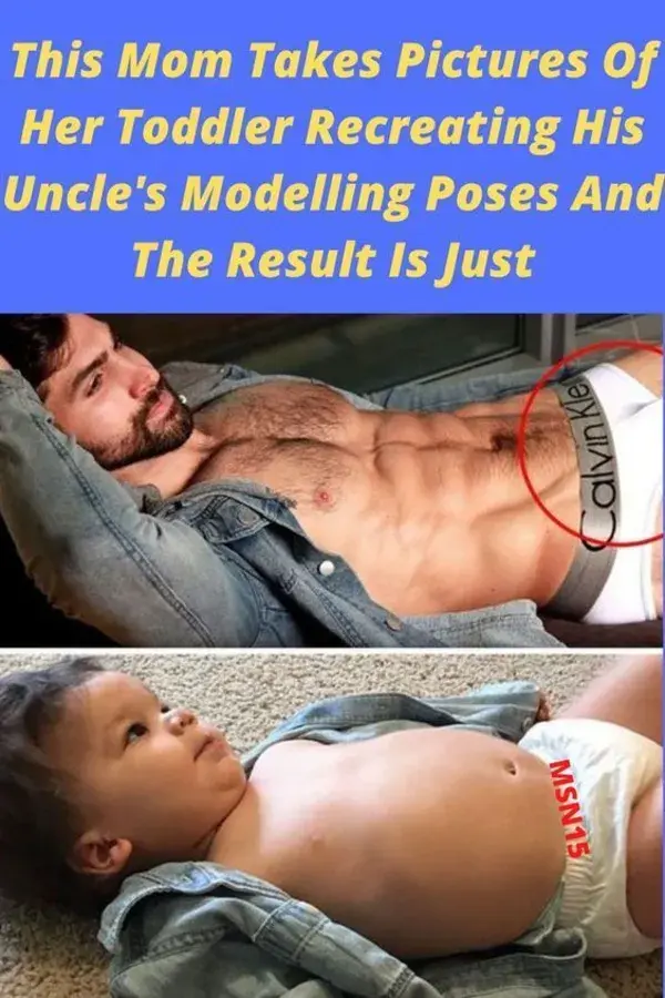 This Mom Takes Pictures Of Her Toddler Recreating His Uncle's Modelling Poses