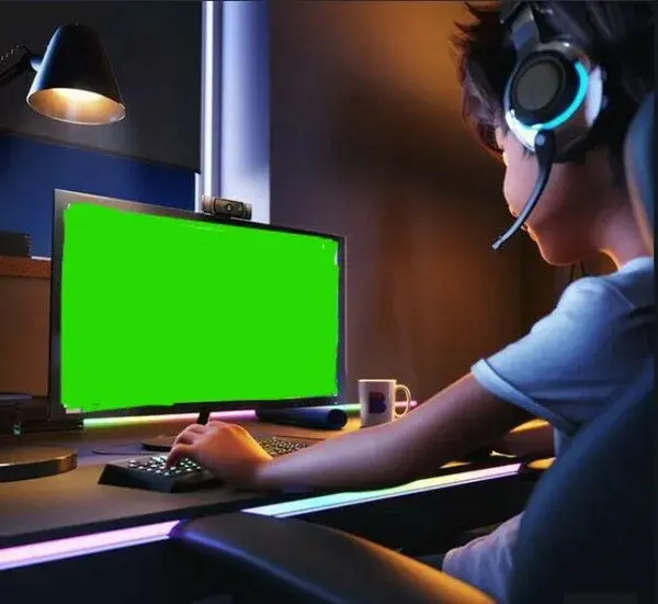 green screen wall pepar