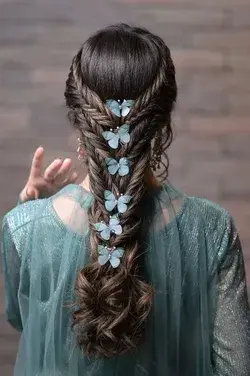 Butterfly dutch braid | Indian wedding hairstyle | Latest trendy hairdo images.