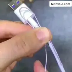 How to fix torn charger cable