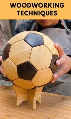 Making Wooden Football - Creative Woodworking Project