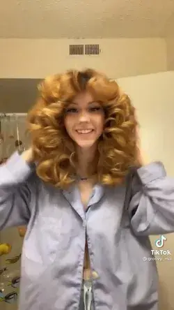 TikTok Farrah Fawcett Hair