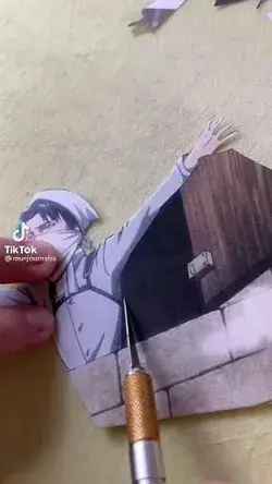 Attack on Titan Levi Ackerman Bullet Journal Tutorial 
Artist: munjournalss from TikTok