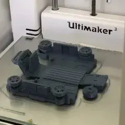 3D printed to go car